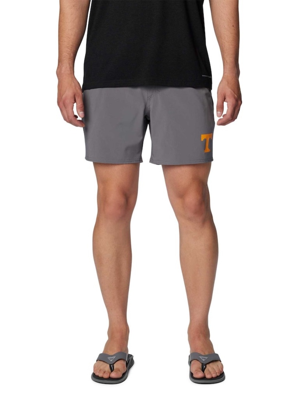Tennessee Vols Columbia PFG Terminal Roamer Stretch Short Grey Orange Large 6” - Picture 3 of 10